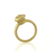 Solid Gold Cupcake Ring