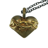 Bronze-Sacred-Heart-Necklace web 1