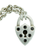 Shield-Lock-Necklace-Black Diamonds 1 web